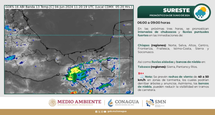 Lluvias fuertes en Quintana Roo