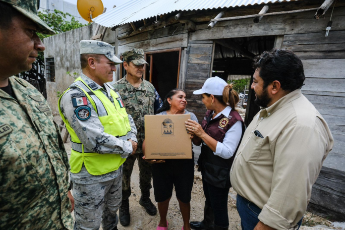 Mara lezama supervisa entrega de apoyos