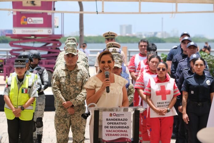 Pone en marcha Mara Lezama Operativo de Seguridad Vacacional de Verano Quintana Roo 2024