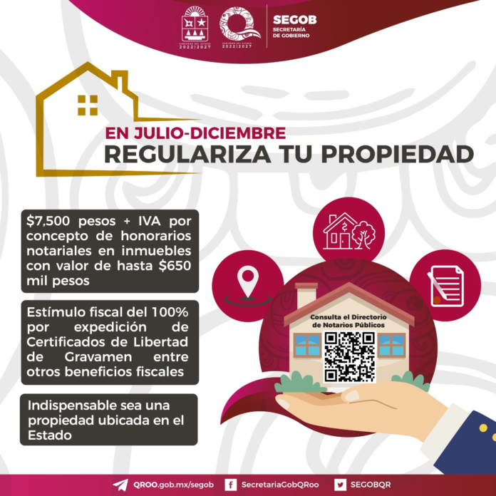 Amplían de Julio a Diciembre el programa “Regulariza tu Propiedad”