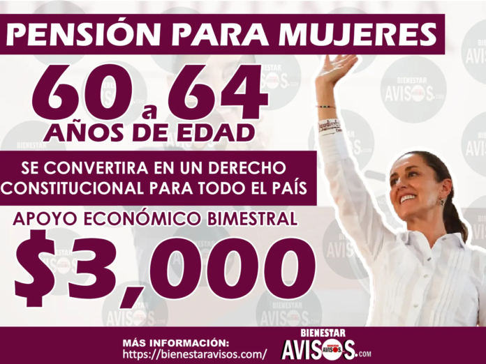 Pensión para Mujeres de 60 a 64 años: ¿Cuándo inicia el registro y cómo se realizará?
