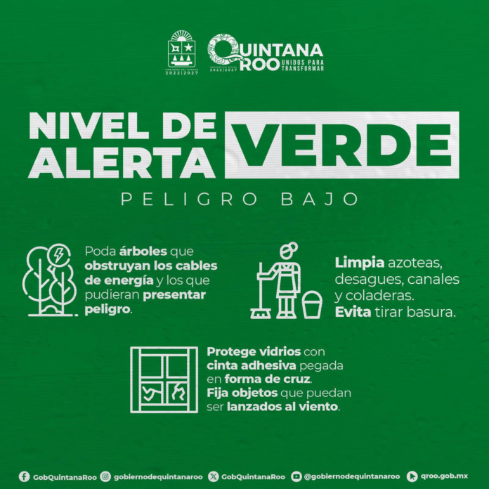 Q.Roo alerta verde