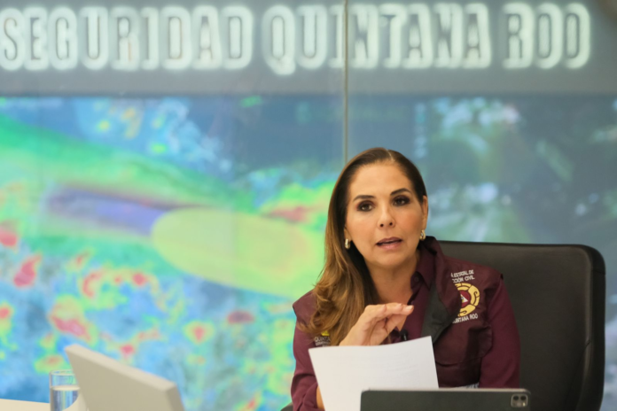 Huracán Beryl: Anuncia Mara Lezama suspensión de clases y ley seca a partir del jueves
