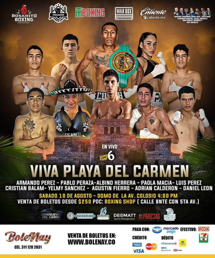 Playa del Carmen se prepara para gala boxística y de muay thai