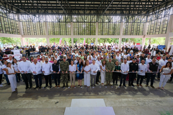 Inaugura Mara Lezama Feria de Paz y Desarme Voluntario en Villas Otoch Paraíso