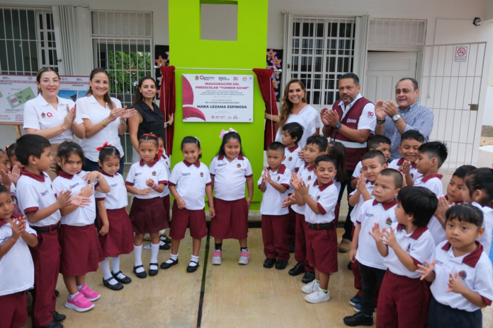 Inaugura Mara Lezama edificio del preescolar de nueva creación ‘Tumben Ka’an’ en Cancún