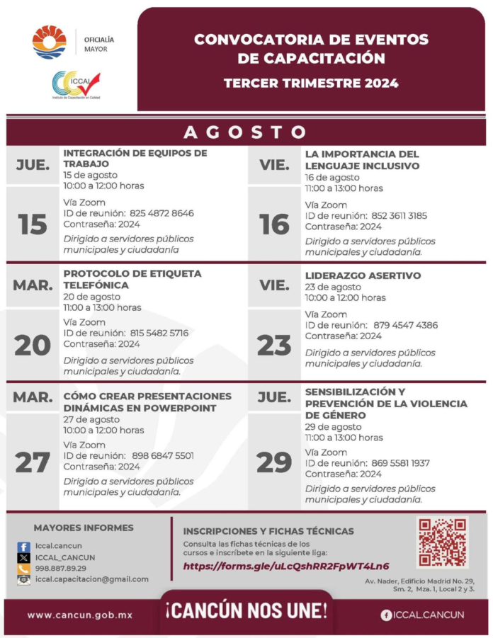 Promueven cursos de Lenguaje Inclusivo en Cancún