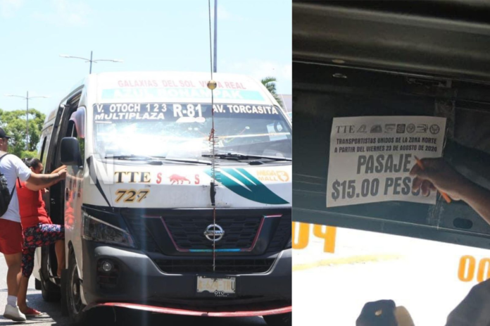 Transportistas aumentarán sus tarifas en Cancún