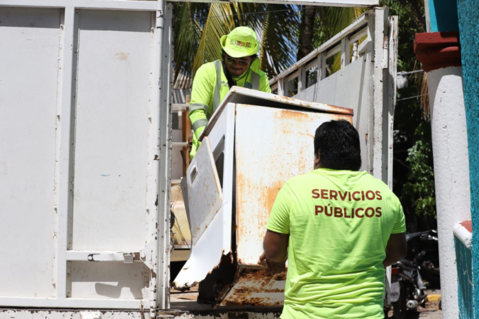 Refuerzan Programa Permanente de Descacharrización para combatir el dengue en Isla Mujeres