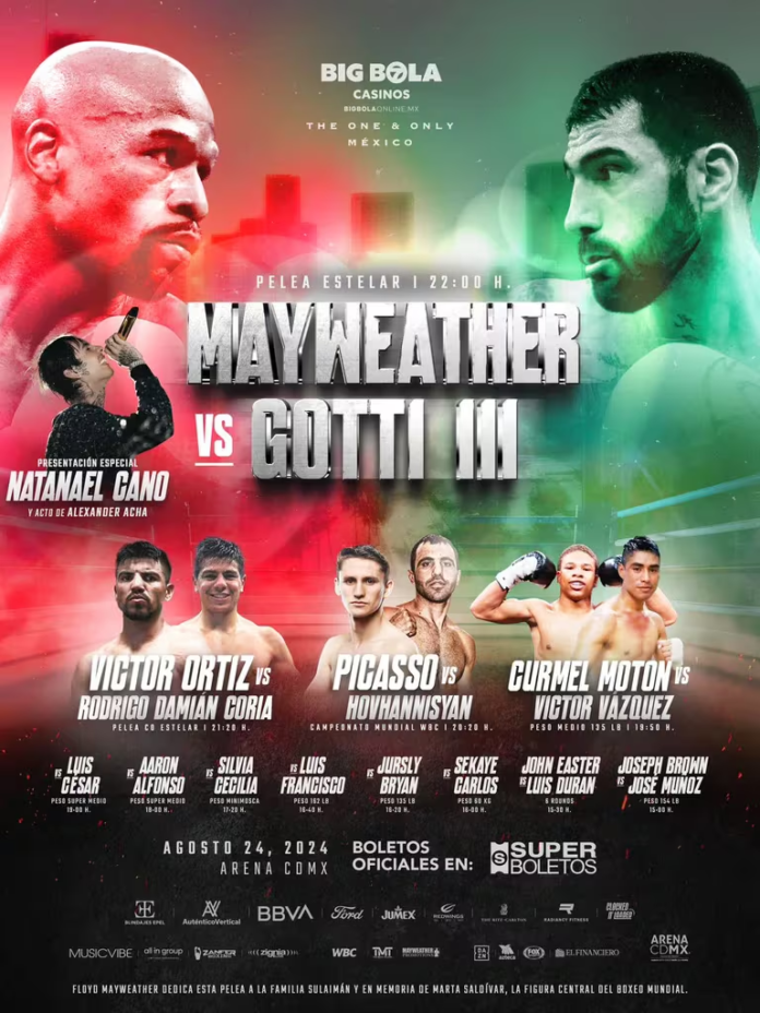 Floyd Mayweather Jr. vs Gotti lll en México