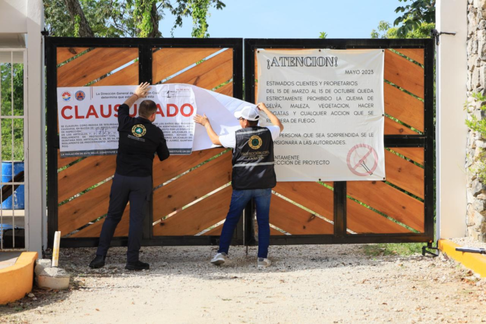 Imponen clausura a proyecto de desarrollo en zona incompatible