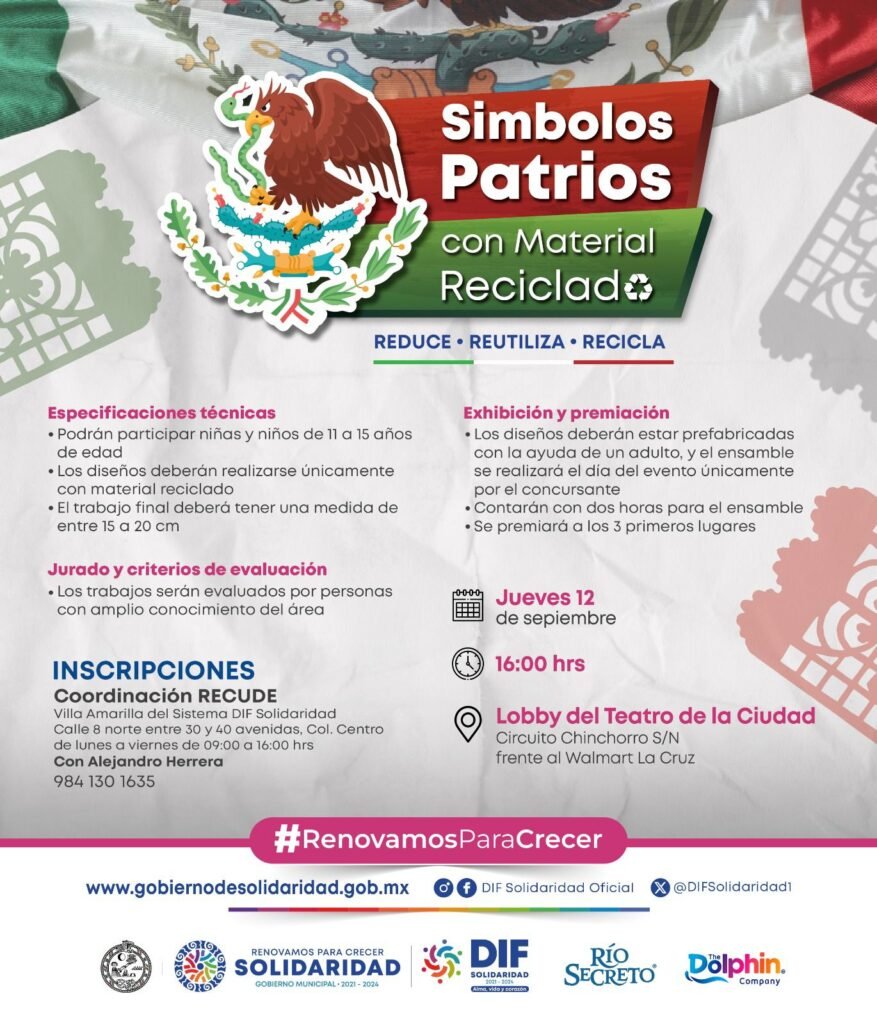 DIF Solidaridad invita a su concurso de símbolos patrios
